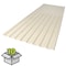 Suntuf 26 in. x 6 ft. Smooth Cream Polycarbonate Roof Panel, 10PK 400987 - alternate 1